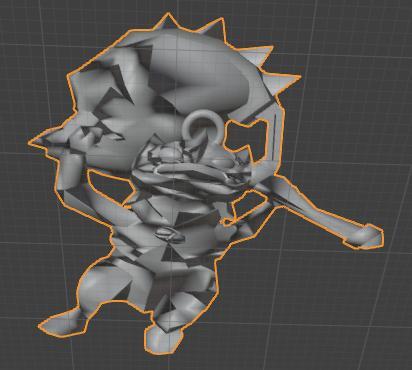 Felyne monster hunter keychain