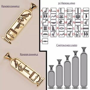 Ancient Egyptian hieroglyph Cartouche builder