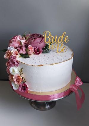 Bride to be cake topper