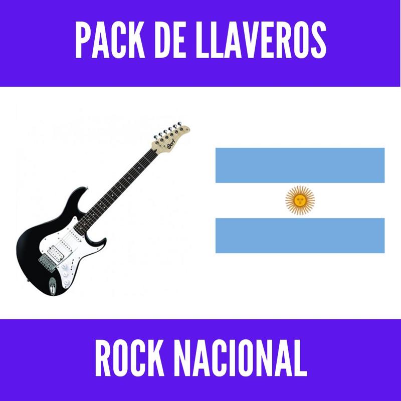 Pack de llaveros bicapa - Bandas de Rock Nacional