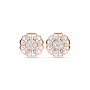 Diamond Studs Earrings 3dm stl renders animation videos details