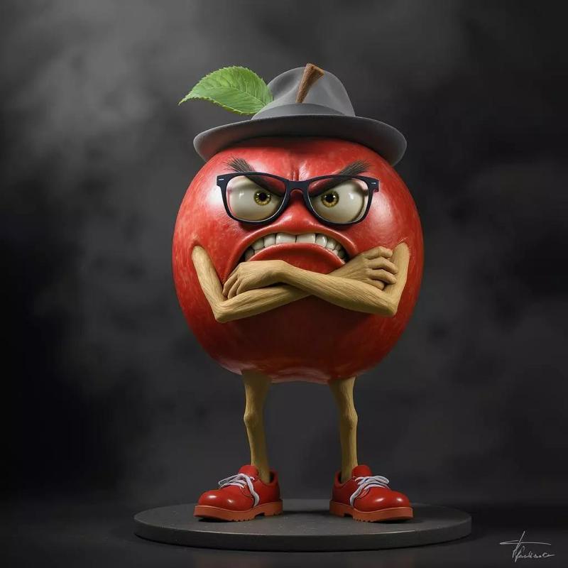 la manzana enojada