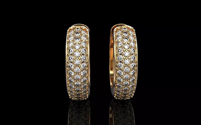 Huggie earring  model 1377