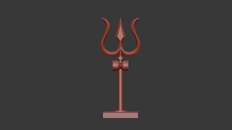 Trishula 3d sculpture .stl files