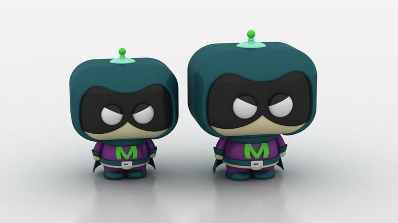 3D superhero model 3d printablemodel