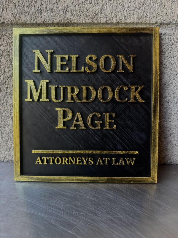 Nelson Murdock and Page Sign