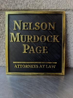 Nelson Murdock and Page Sign
