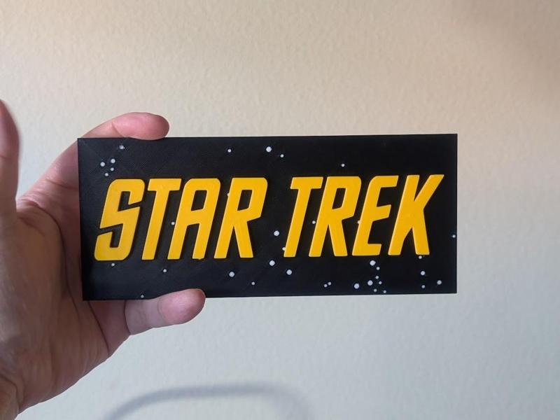 Star Trek Logo with Frame and Stand