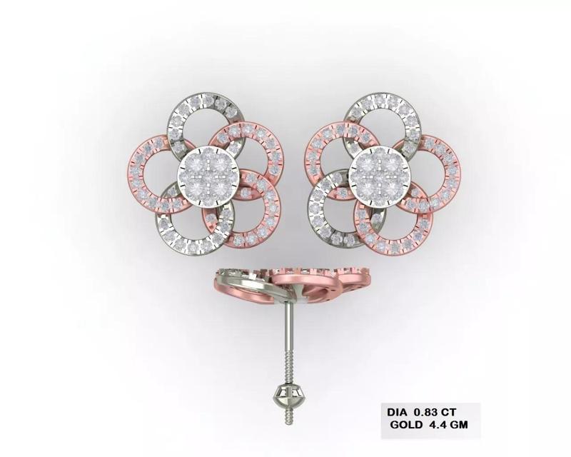 Luxury earrings for 3D printing