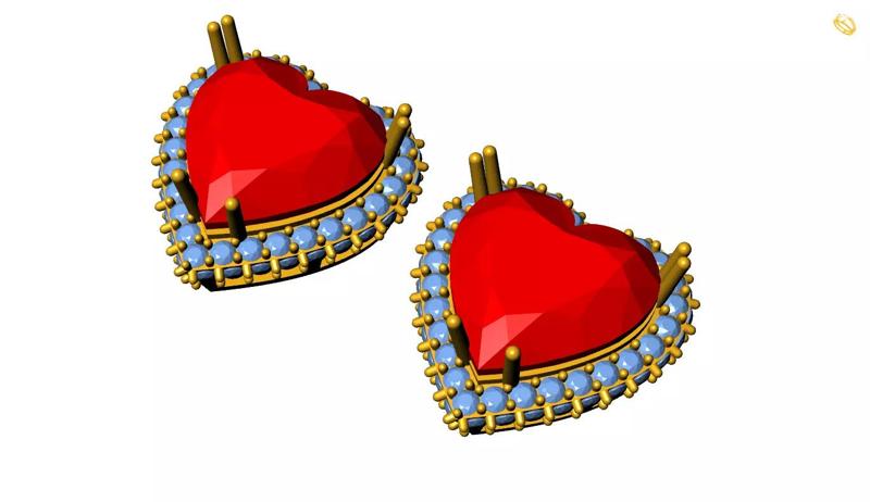 Heart earring