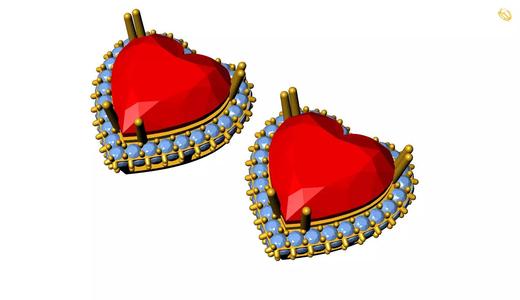 Heart earring