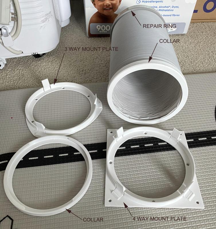 Portable Air Conditioner Dual Hose Conversion - 5.9" Hose