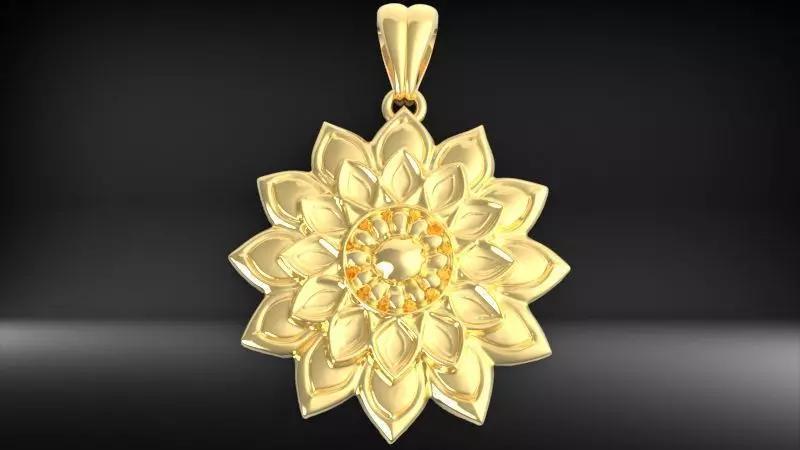 Flower Pendant Necklace charm Jewelry