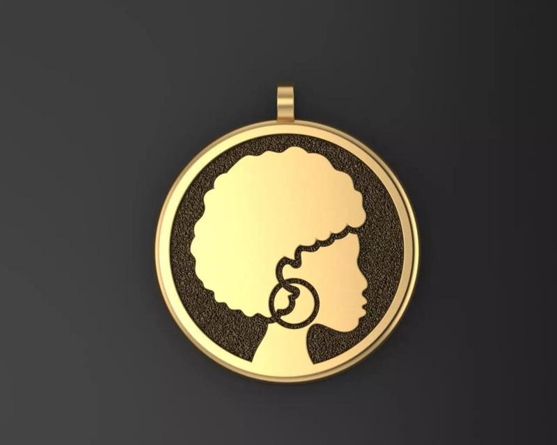 Pendant african girl