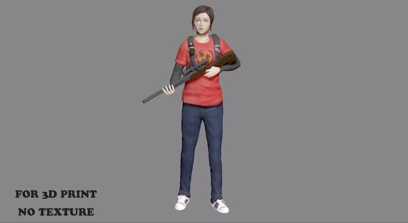 ELLIE LAST OF US PART1 MODEL FOR 3D PRINT