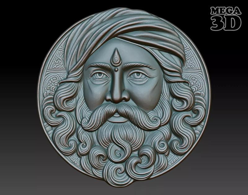 Indian Patriarch basrelief 10 240827