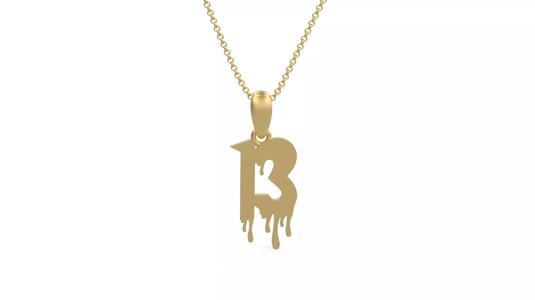 Model 1246 13 Bloody Terror Initial Number Pendant