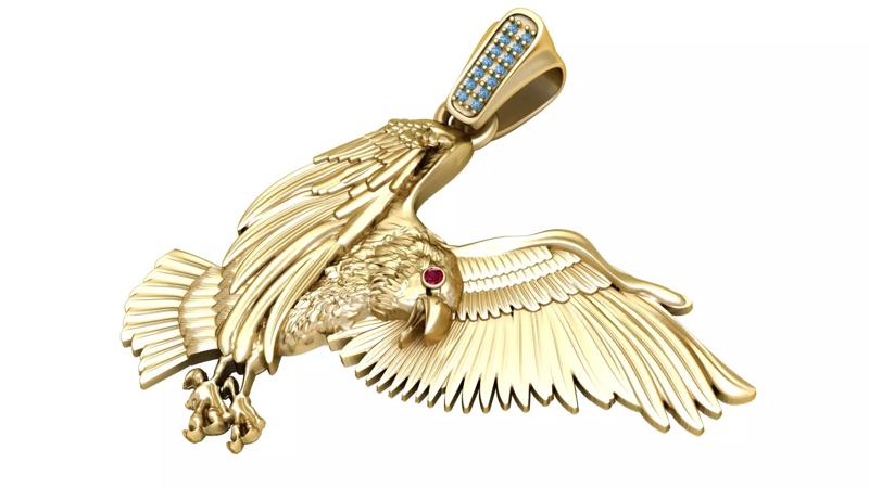 EGLE  GOLD PENDANT