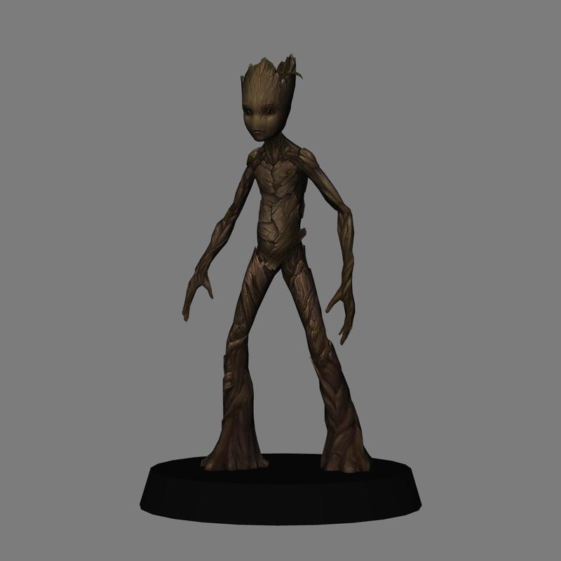 Teen Groot - Avengers Infinity War LOW POLYGONS AND NEW EDITION