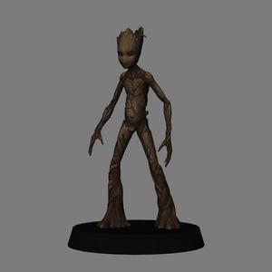 Teen Groot - Avengers Infinity War LOW POLYGONS AND NEW EDITION