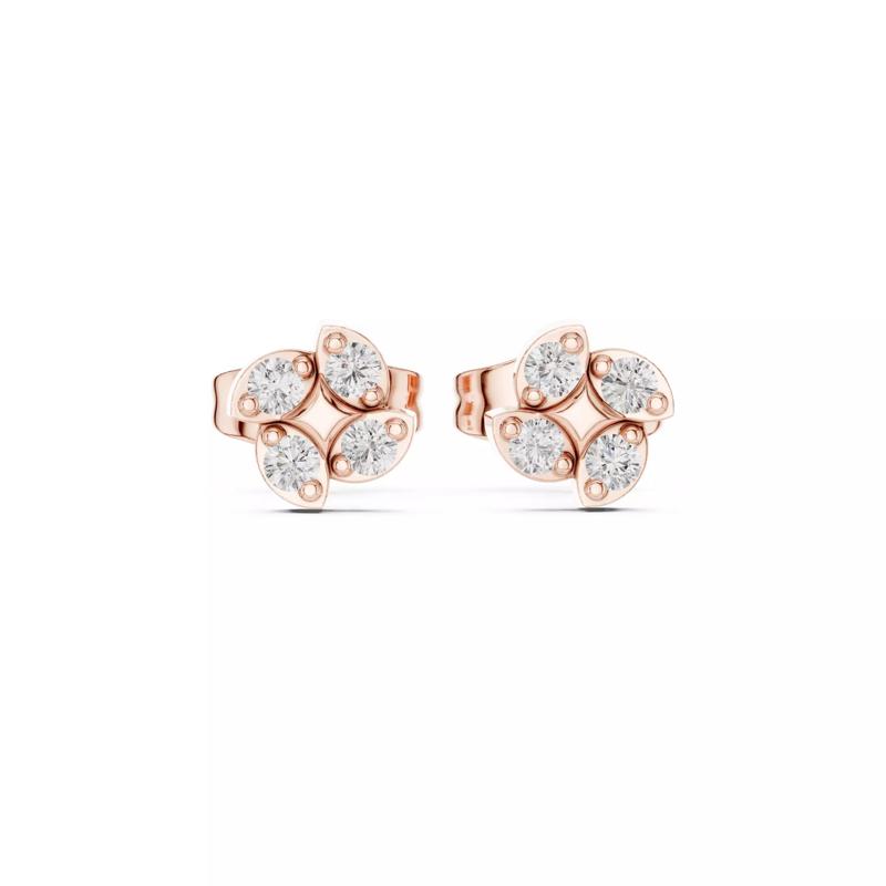 Diamond Studs Earrings 3dm stl renders animation videos details