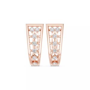 Diamond Hoops Earrings 3dm stl renders animation videos details