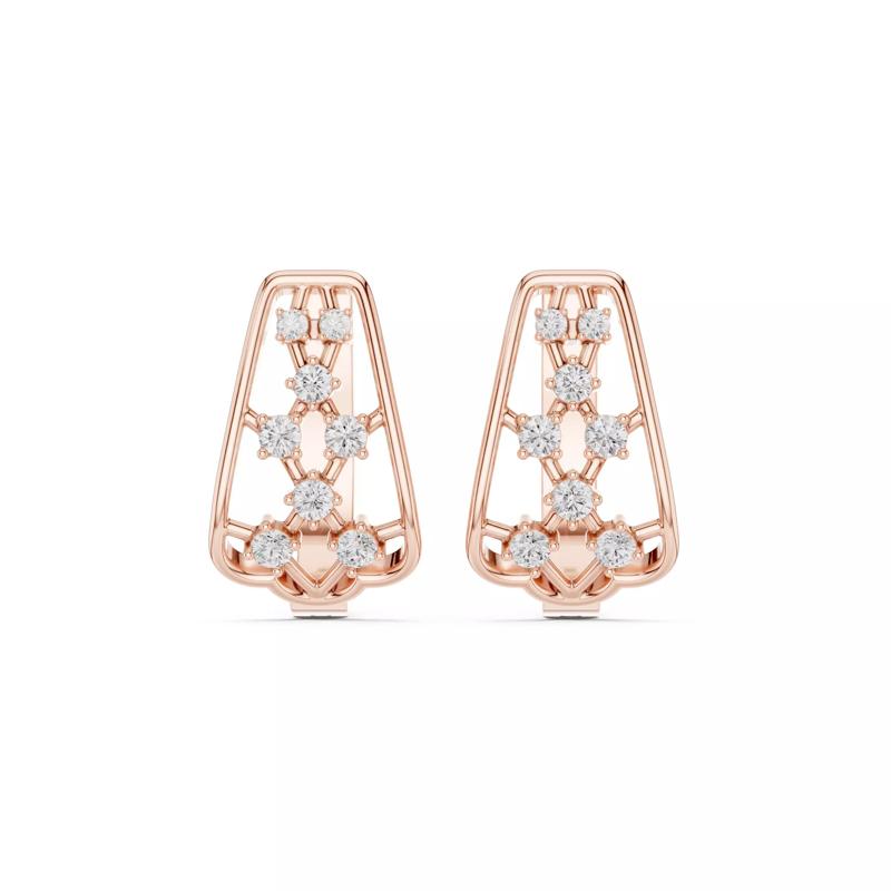 Diamond Hoops Earrings 3dm stl renders animation videos details