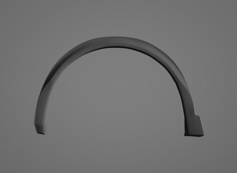 Fender edge trim Peugeot 2008