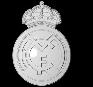 Real Madrid Football 3D Logo SpainFootball