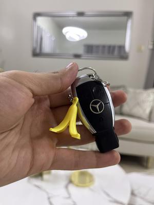 Funny Banana Peel Keychain – Cartoon-Style 3D Print STL File, Single-Color Printing