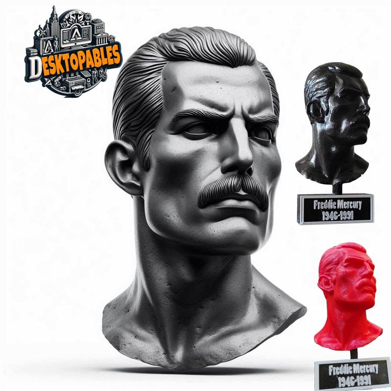 Freddie Mercury - 40% Promo code available -Premium quality Bust and Plinth (STL)