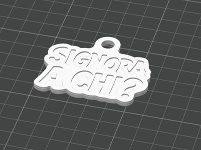 Funny Keychain "Ma'am to Whom?" - NO AMS