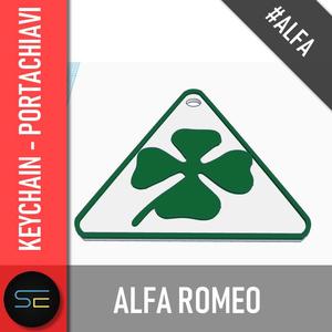 Alfa romeo Quadrifoglio verde keychain