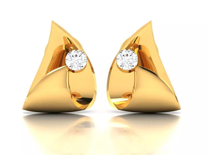 Women Earring 3dm STL OBJ FBX Render Details