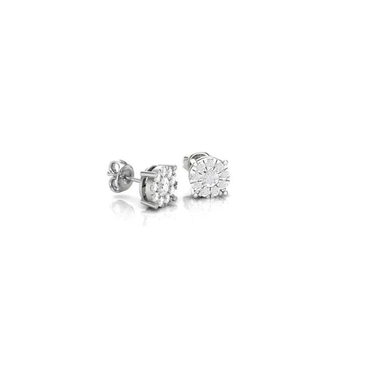 Stud Earrings illusion style