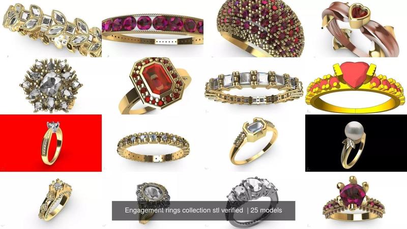 Engagement rings collection stl verified