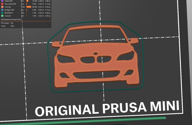 BMW E60 silhouette keyfob