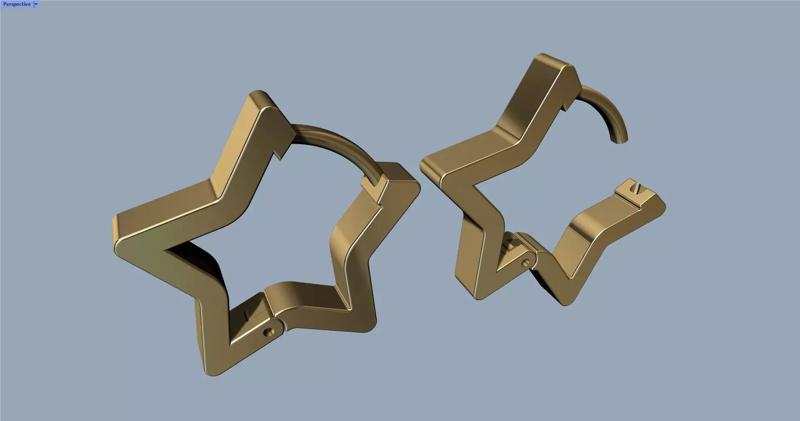 Star Earring - Arete estrella