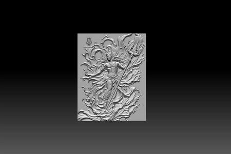 3D STL model of Lord Mahadev for 3D printing