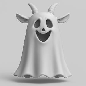 Goat Ghost Figurine – Halloween STL