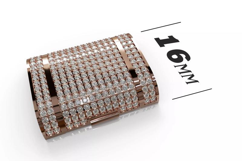 16 mm Diamond Lock Box for BRACELET - NECKLACE