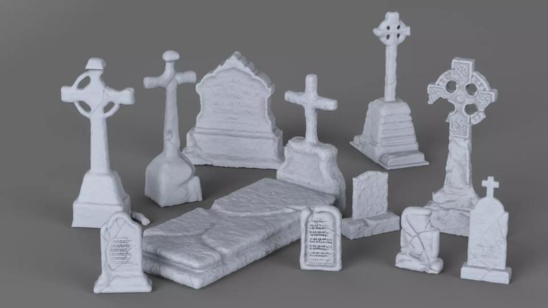 Weathered Tombstone Collection