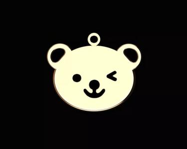 suspension in the form of a bear