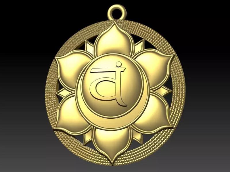 Swadhisthana chakras Pendant 3D model