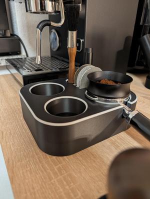 Elegant 58mm Espresso Tamping/Tamper Station & Barista Tool Organizer