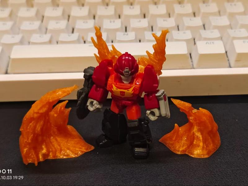 Buluoke Star Edition Transformers Rodimus Prime Flame Effect Part