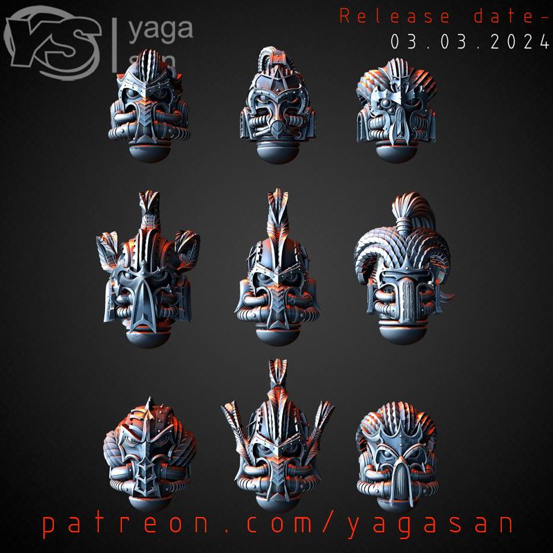 Alpha Legion Heads KitBASH Pack