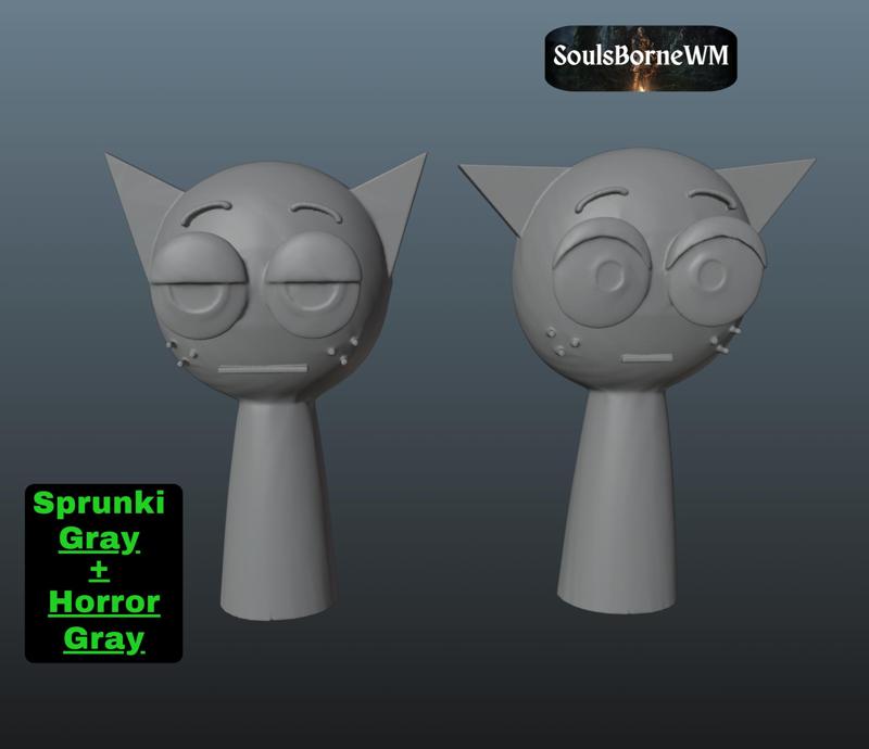 Sprunki: Gray + Horror Gray