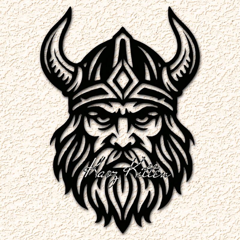 Warrior VIking Portrait Wall Art Home Decor