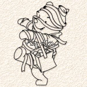 Trick or Treat Winnie the Pooh Mummy Wall Art Home Decor